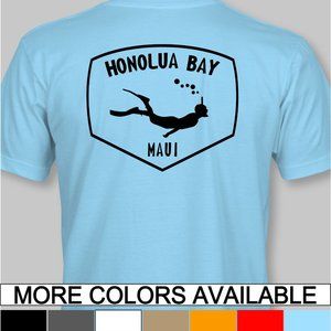 Honolua Bay Maui Hawaii Snorkeling T-Shirt surf surfing surfboard snorkel dive